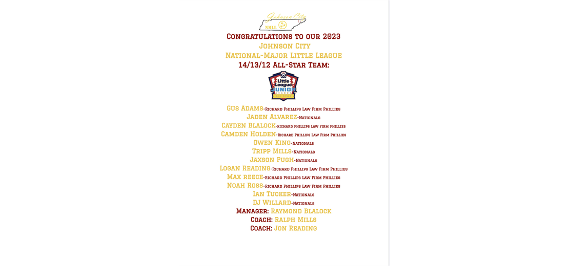 Spring 2023 14/13/12 All-Stars