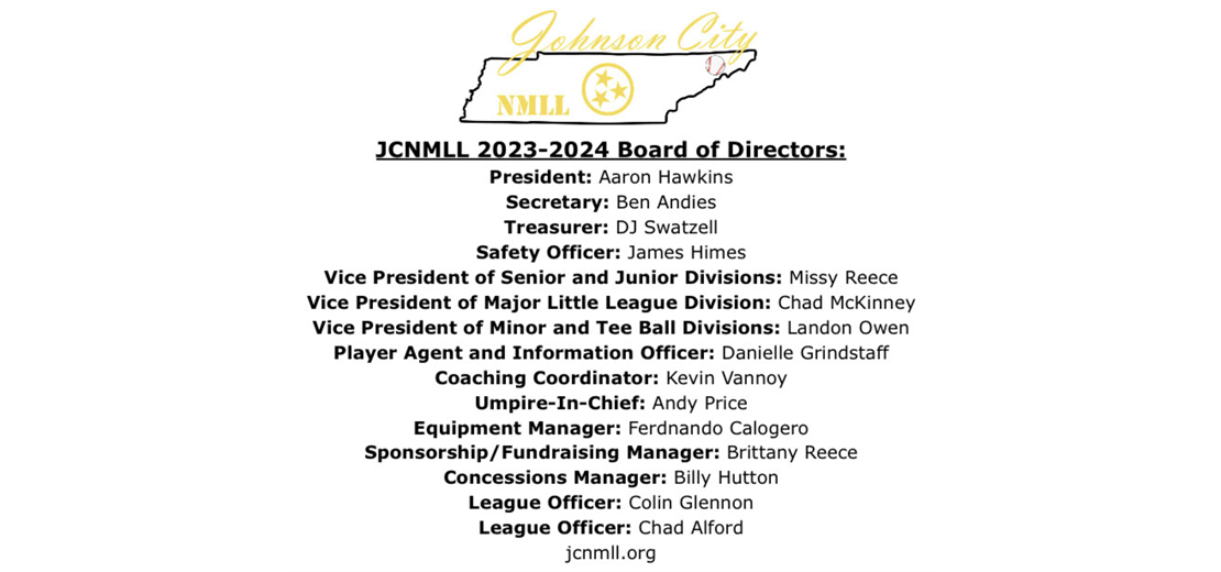Introducing our new board for the 2023-2024 Season:
