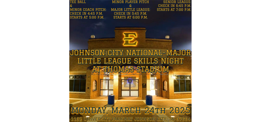 JCNMLL SKILLS NIGHT AT THOMAS STADIUM Please click the picture to preregister!