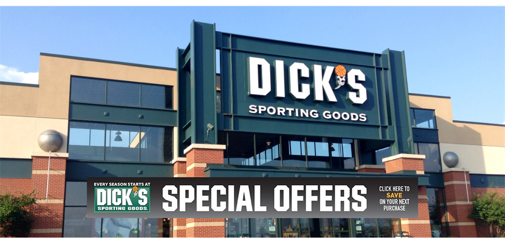 YEAR ROUND DISCOUNTS AT DICK'S SPORTING GOODS!